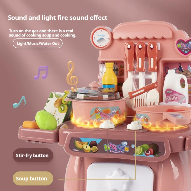 Kitchen Appliances For Kids - Conjunto de Cozinha Simulado com Luzes