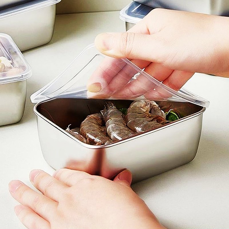 Kitchen Appliances Manufacturers - Aço inoxidável Frigorífico Food Storage Box